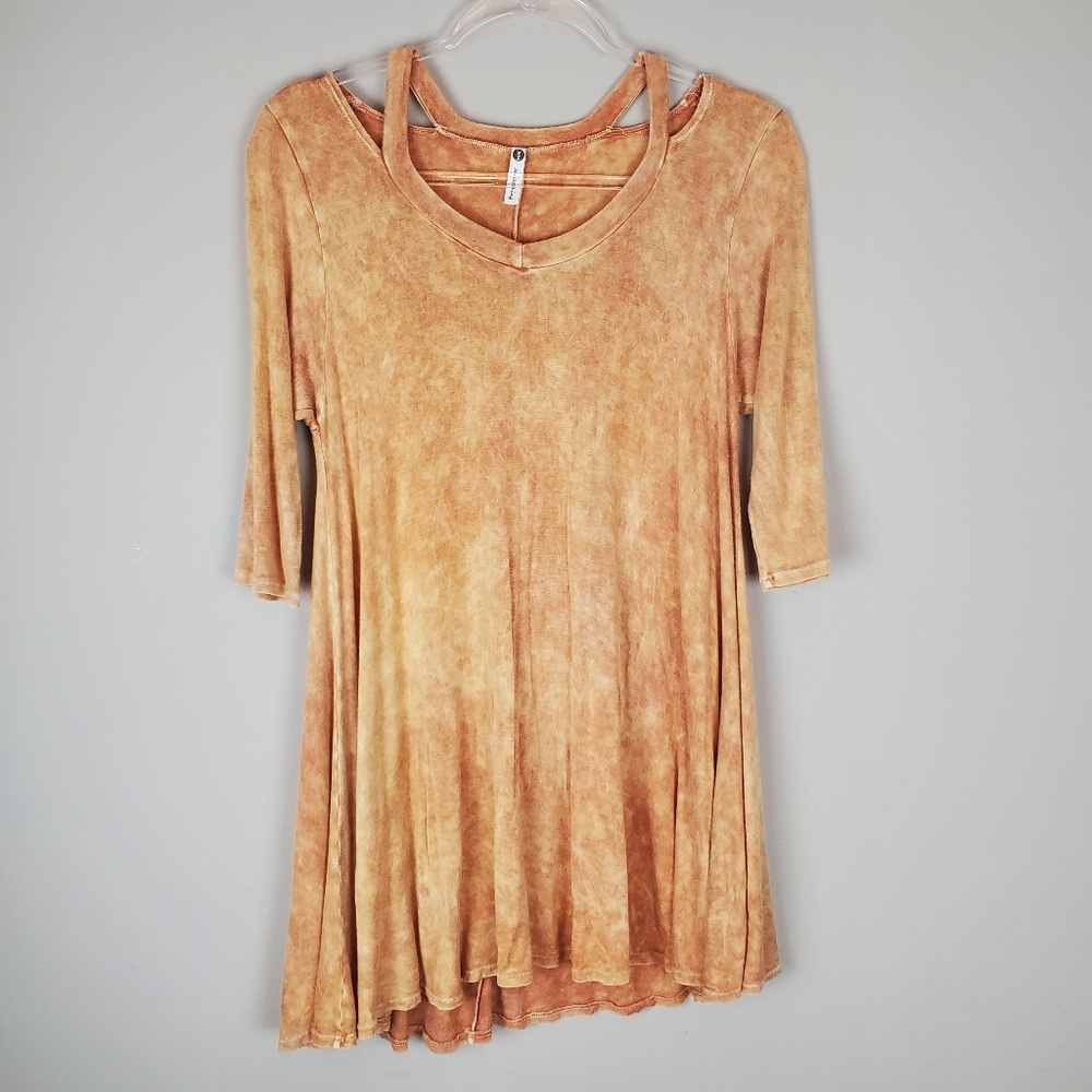 J&M Orange Wash Tunic Dress
